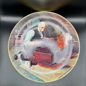 Norman Rockwell "Grandpa's Pride" Collector Plate Decorative Home Decor 8.5" Dia